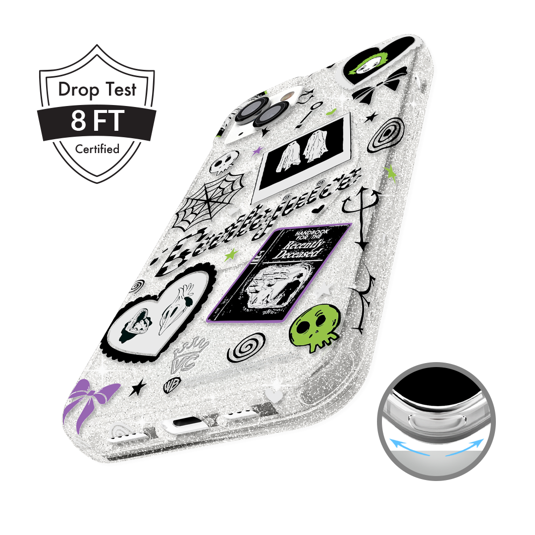 Beetlejuice Ghost with the Most iPhone Case - Trendy Protective Cover for iPhone 13/14/15 Pro Max - Perfect for Halloween, Cosplay & Movie Fans