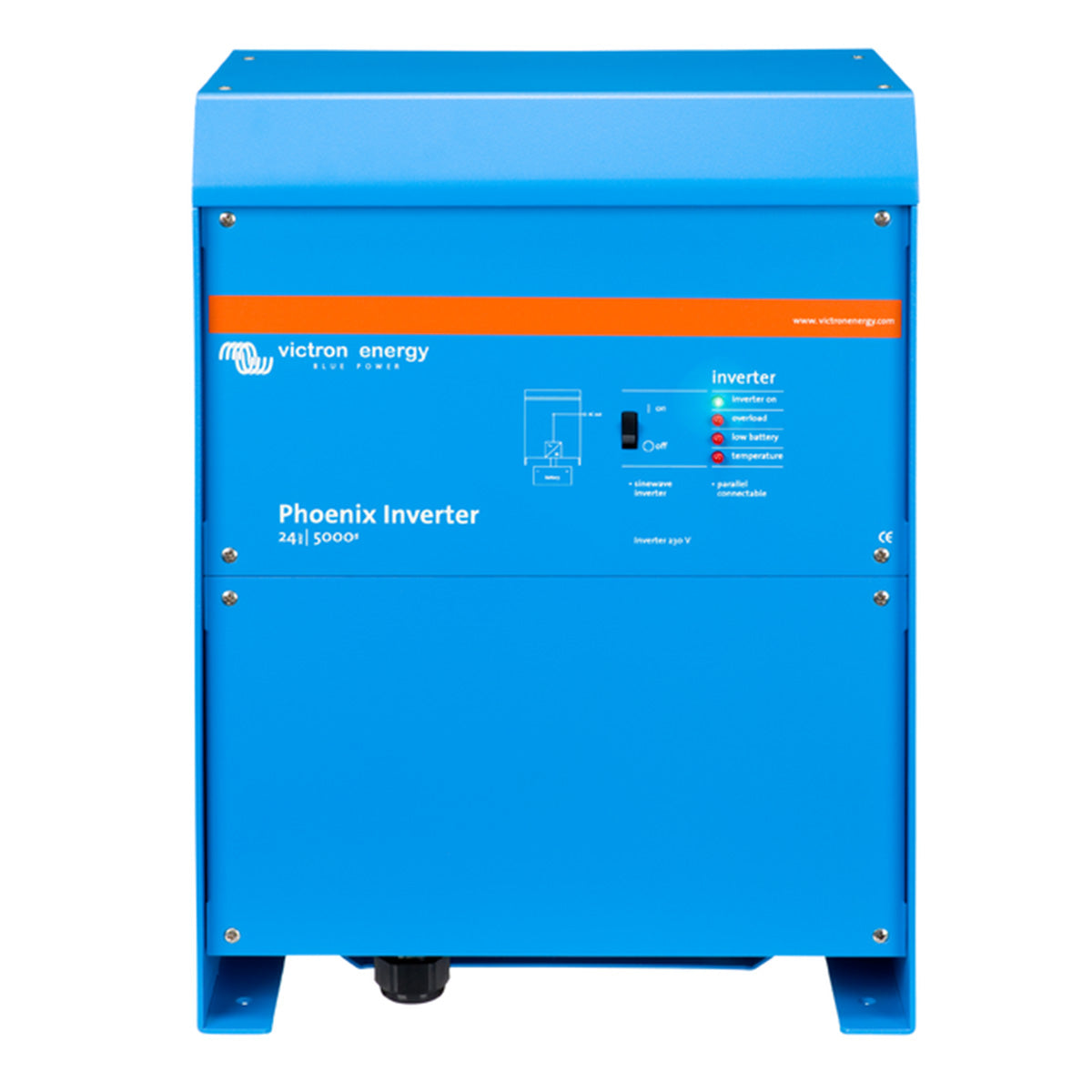 Victron Energy Phoenix Inverter 24V 5000W 230V Pure Sine Wave Power Inverter with VE.Bus - Perfect for Solar Systems, RVs, Boats & Off-Grid Power Solutions