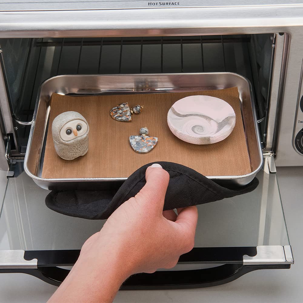 Polyform Sculpey Tools Oven-Safe Reusable Silicone Non-Skid Work Mat for Polymer Clay - 7.75