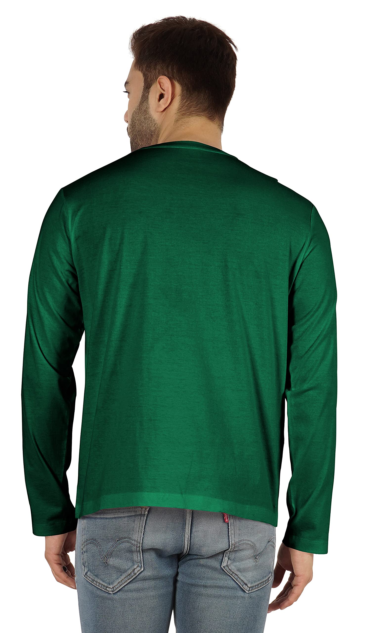 Inkmeso Men's Long Sleeve Cotton T-Shirt - Soft Breathable Casual Basic Tee for Everyday Wear, Work & Outdoor Activities