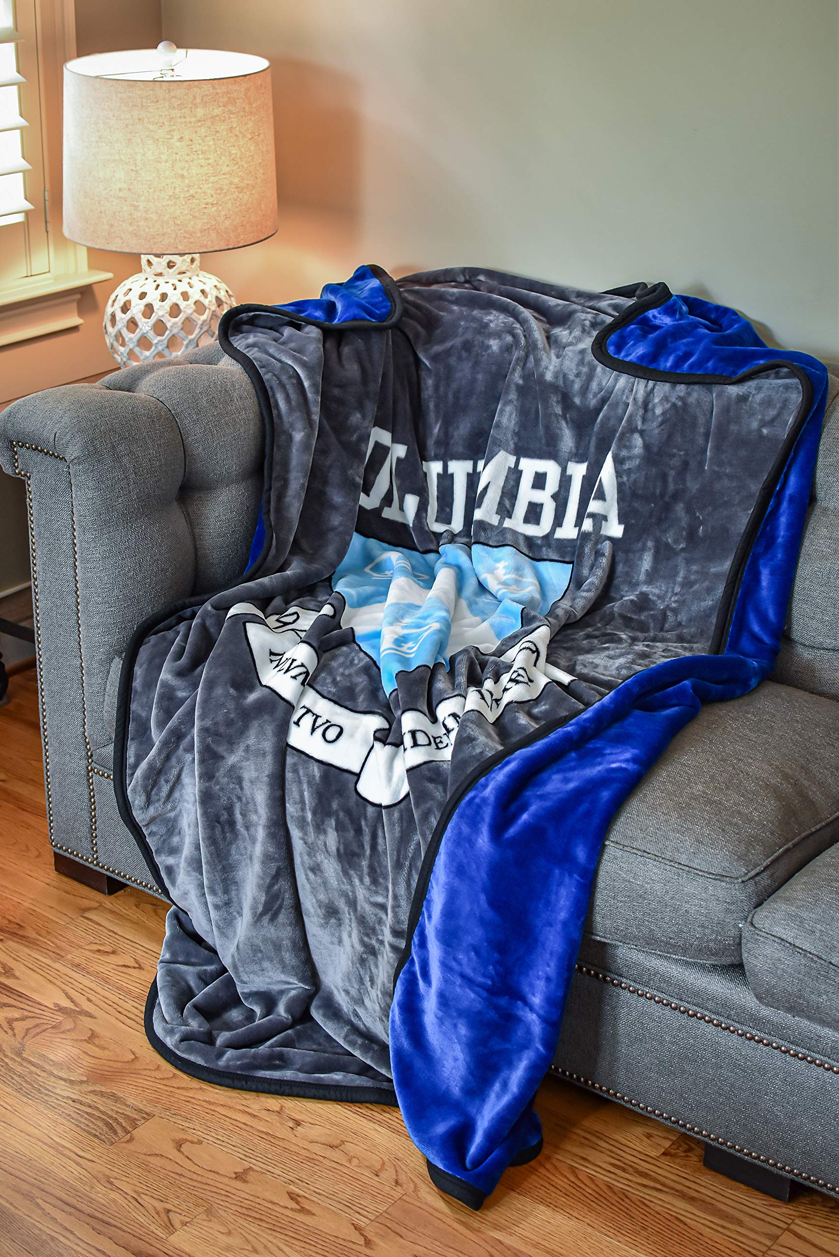 Columbia University Ivy League Premium Plush Fleece Blanket - 60