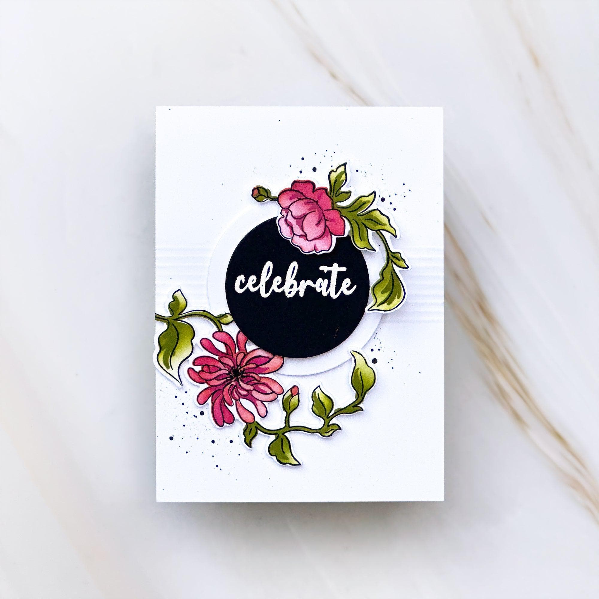 Altenew x Pinkfresh Studio Posy Party Mix Class - Floral Stamping & Cardmaking Workshop for Beginners & Experts | Perfect for DIY Greeting Cards, Scrapbooking & Paper Crafting
