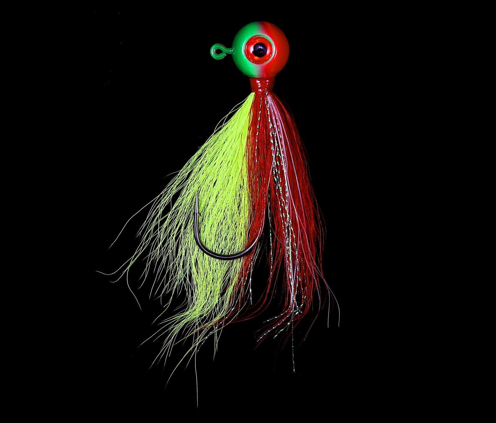Jigging World Power Ball with Bucktail V2 Jigs - Premium Saltwater Fishing Lures for Striped Bass, Fluke & Bluefish - Ideal for Offshore & Inshore Fishing Trips