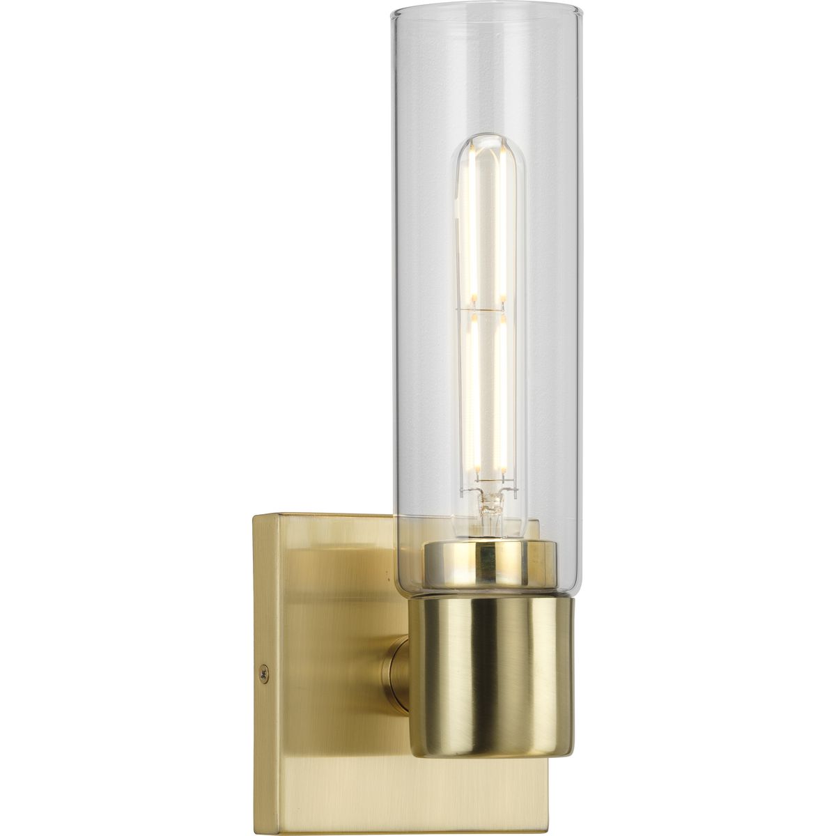 Clarion Collection Modern One Light Glass Bathroom Vanity Wall Sconce - Perfect for Bathroom, Powder Room, and Dressing Area Lighting
