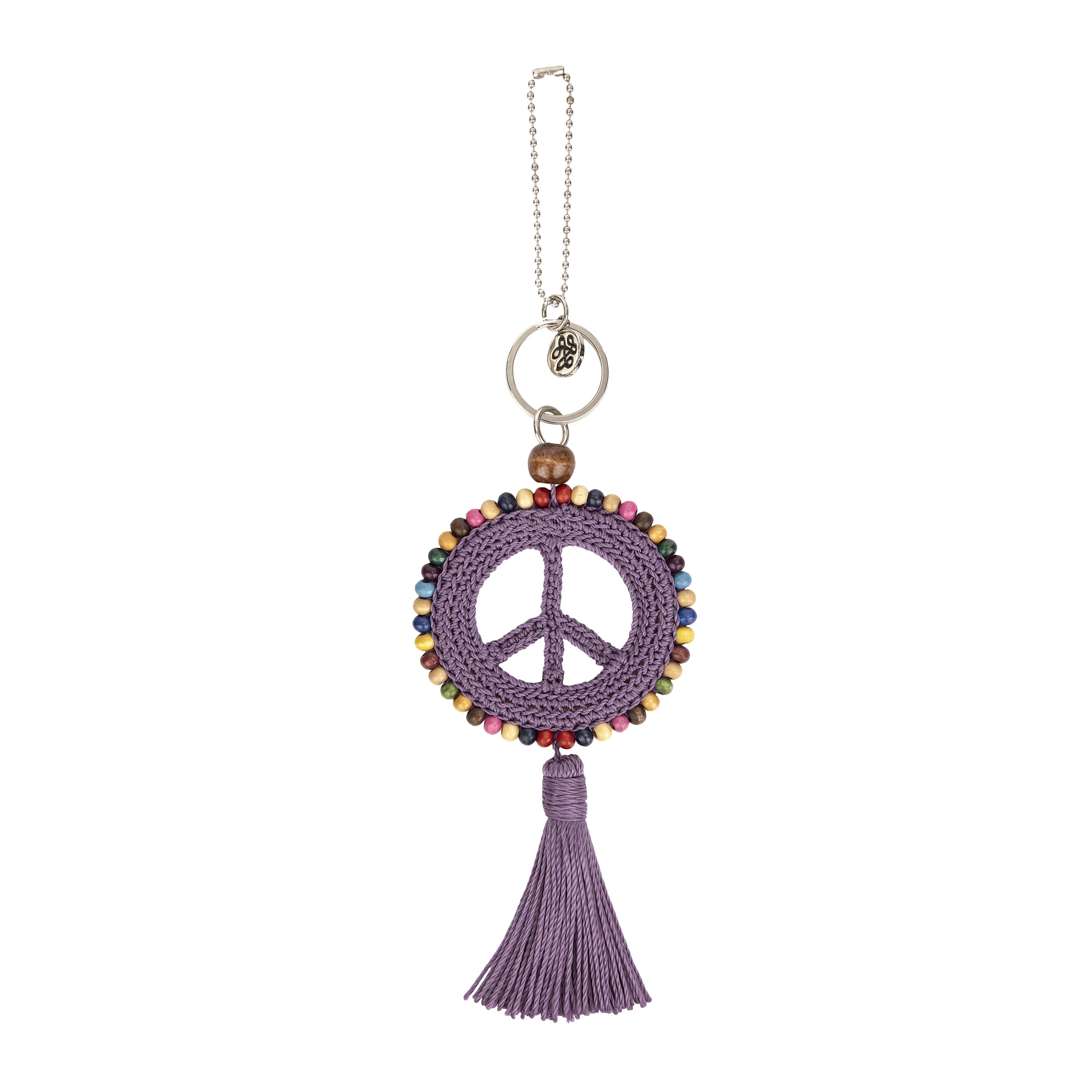 Yarnicharmz Handmade Crochet Dangle Earrings - Heather Peace Color - Boho Chic Accessories for Women, Perfect for Festivals, Parties, and Everyday Wear