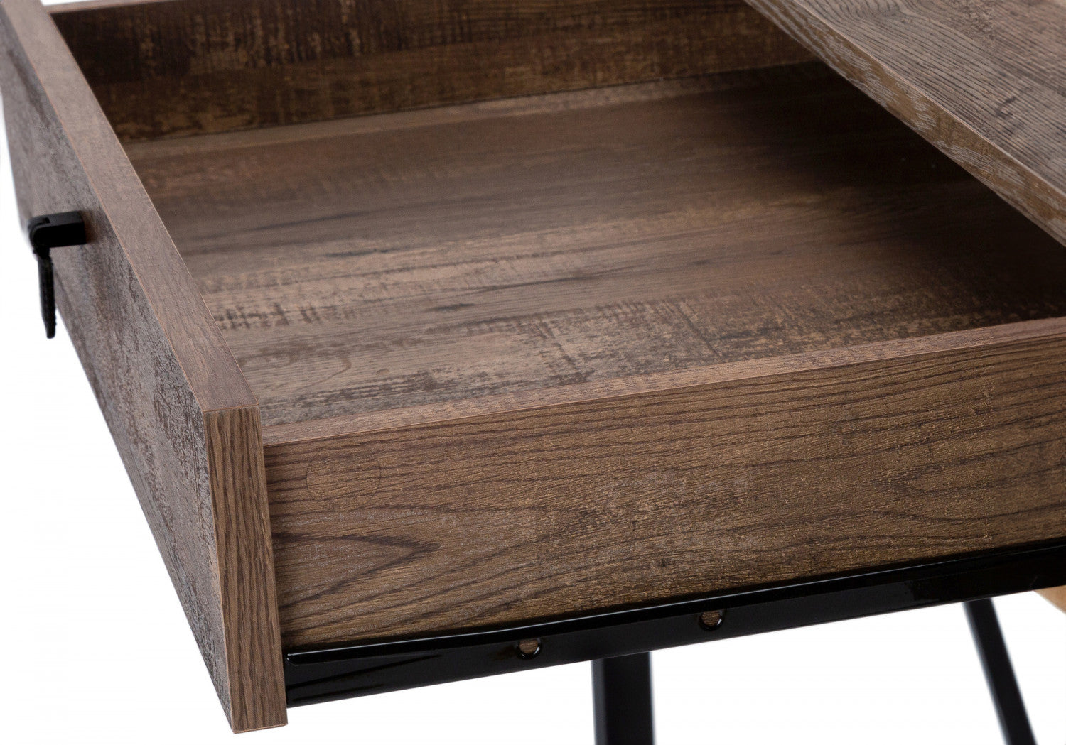 Zava Desk - Modern Brown Wooden Computer Desk for Home Office, Study & Gaming | Ergonomic Design with Spacious Work Surface