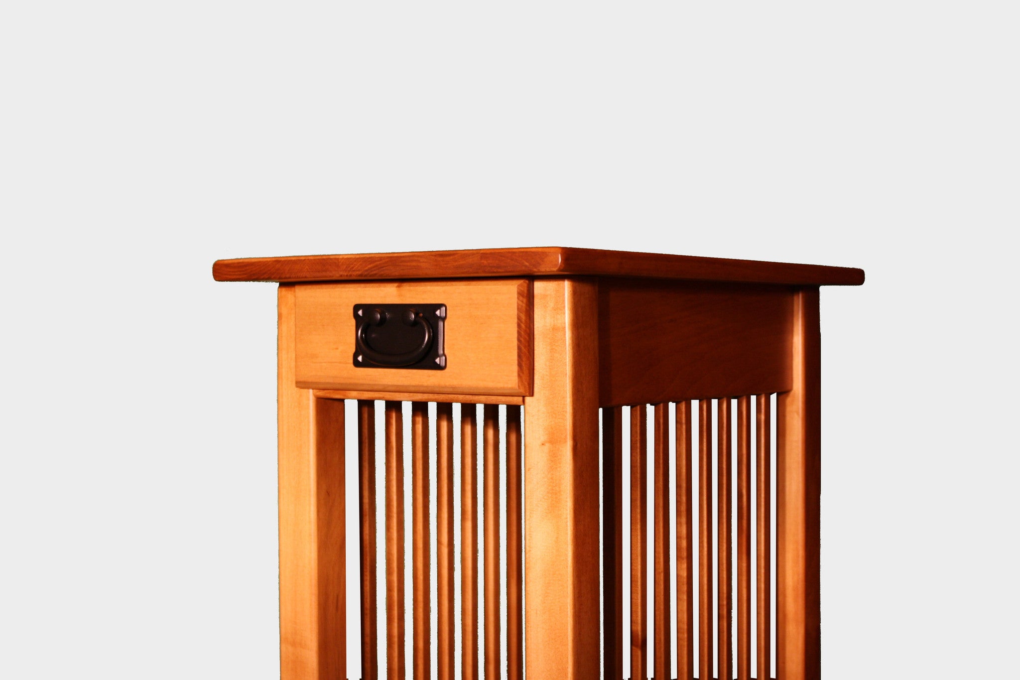 Vintage Alamo Mission Narrow Chairside End Table - Small Side Table for Living Room, Bedroom, or Office - Perfect for Lamps, Books, and Decor