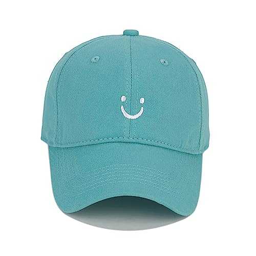 Trendy Smiley Face Baseball Cap for Men & Women - Adjustable Cotton Dad Hat for Casual Outfits, Sports & Outdoor Activities