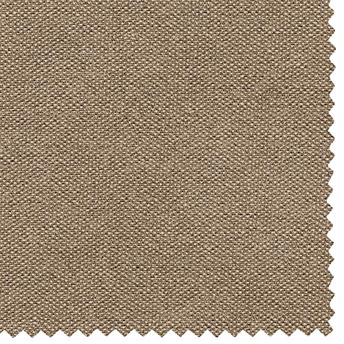 Baldiflex Square and Half Bed with Dublin Fabric Storage, Slatted Base for Single Mattress, 120 x 200 cm, Elegant Headboard in Taupe Gray - Perfect for Small Bedrooms, Guest Rooms & Studio Apartments