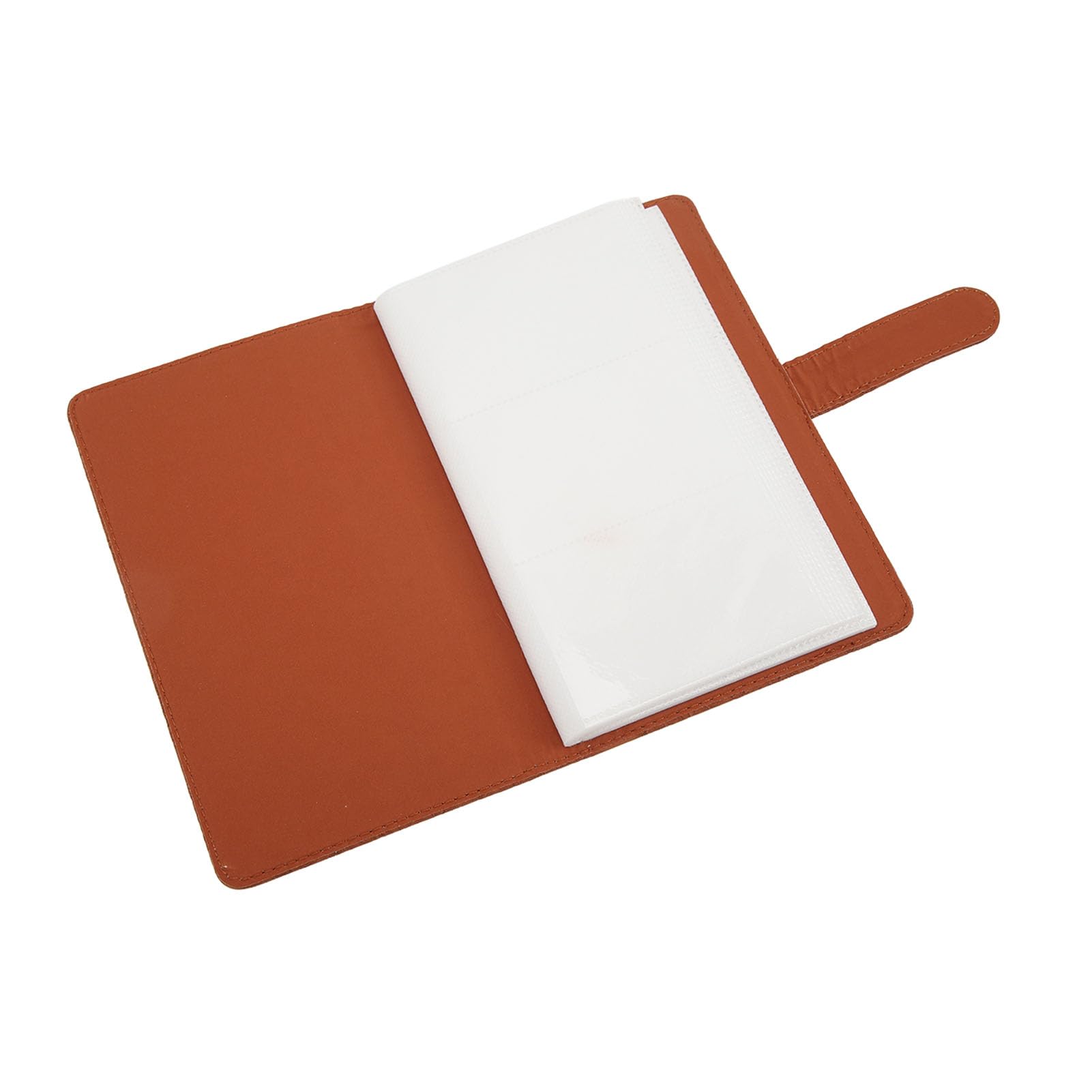 96-Pocket Mini Photo Album PU Leather - Large Capacity Picture Storage for Instax Mini 12/11, Credit Cards & Movie Tickets - High Transparency Pocket Pages (Brown Relief) - Perfect for Travel Memories, Wedding Photos & Collectibles Organization