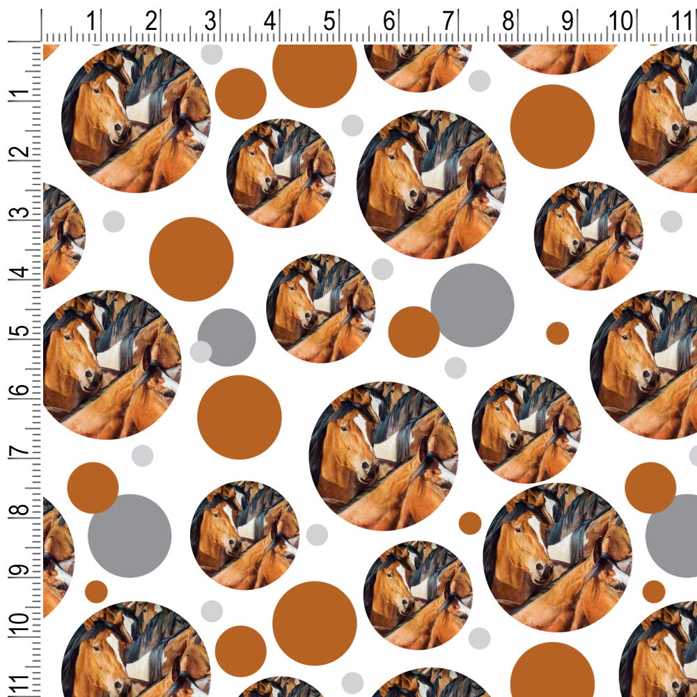 GRAPHICS & MORE Horses Gridlock Gift Wrap Wrapping Paper Roll - Premium Christmas Birthday Present Wrapping for Parties, Weddings & Special Occasions