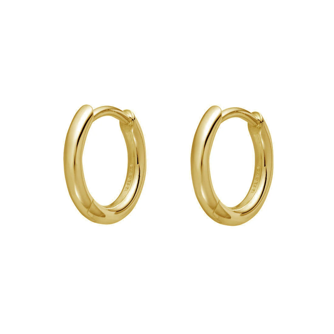 14K Gold Huggie Hoop Earrings for Women - Minimalist Round Huggies for Everyday Wear, Gift for Her, Perfect for Work, Date Night & Casual Outfits