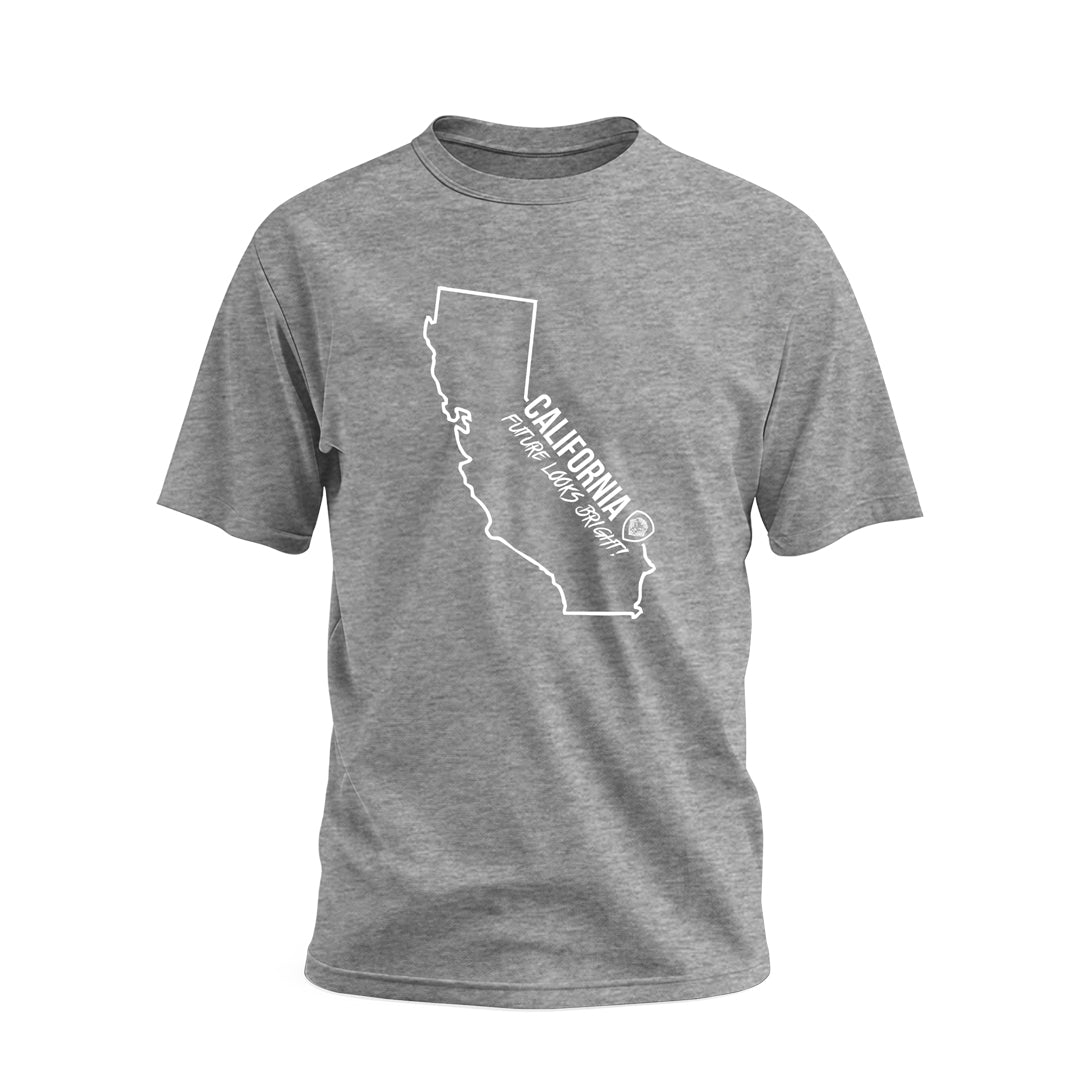 Future Looks Bright California State Short Sleeve T-Shirt - Comfortable Cotton Tee for Men & Women - Perfect for Casual Wear, Beach Outings & Summer Vacations