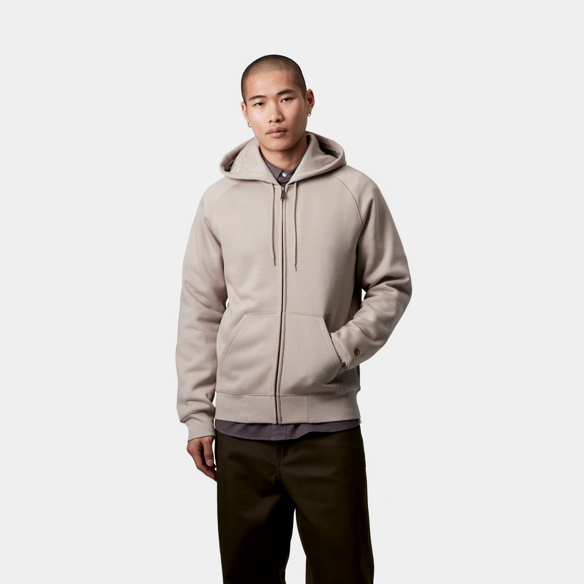 Stylish Hooded Chase Jacket in Dusky Beige - Waterproof Windbreaker for Outdoor Adventures & Urban Fashion