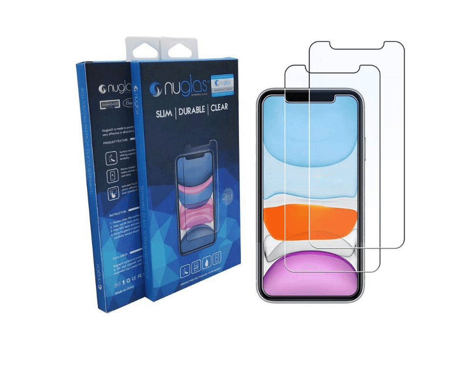 Nuglas Premium Tempered Glass Screen Protector for iPhone 14, iPhone 13 & 13 Pro - 9H Hardness, HD Clarity, Anti-Scratch & Bubble-Free - Perfect for Daily Use, Gaming & Outdoor Activities