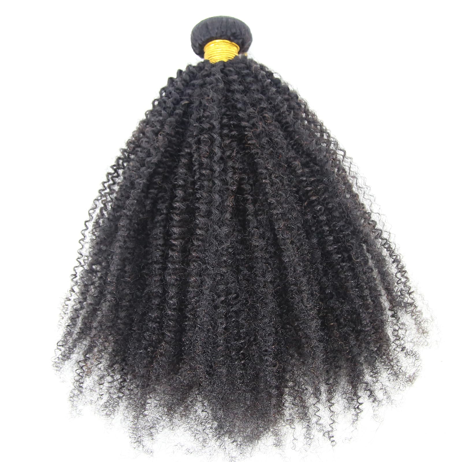 ZigZag Afro Kinky Curly 100% Brazilian Virgin Human Hair Weave Bundles 4B 4C - 28 Inch Double Weft Hair Extensions for Natural Black Hairstyles | Perfect for Braids, Twist Outs & Protective Styling