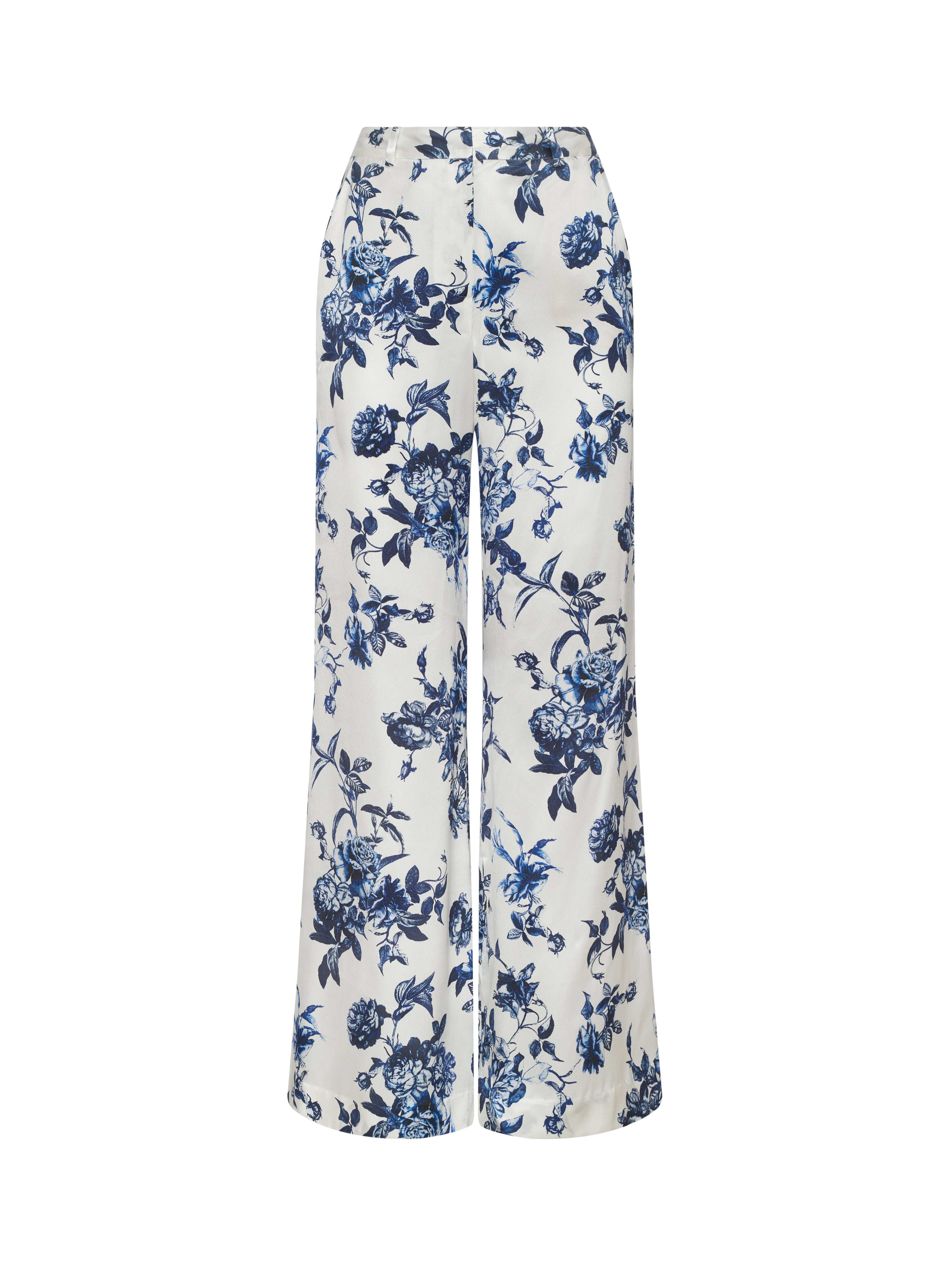 Premium High-Waisted Pilar Silk Wide Leg Pants for Women - Elegant Loose Fit Palazzo Trousers - Perfect for Office, Travel & Special Occasions