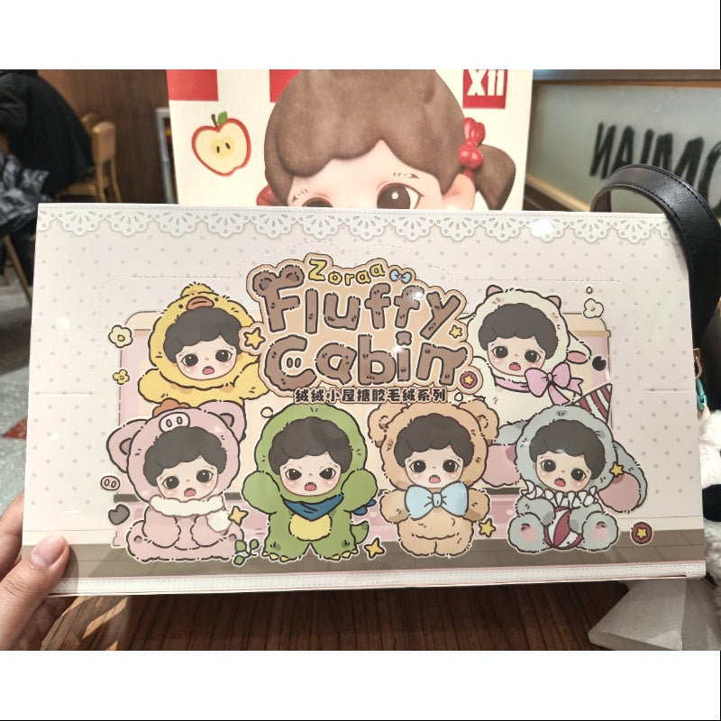 Baby Zoraa Fluffy Cabin Series Vinyl Ploth Plush Toy Set - Brand New with Plastic Packaging | Perfect for Nursery Decor, Kids' Room, and Gift Giving