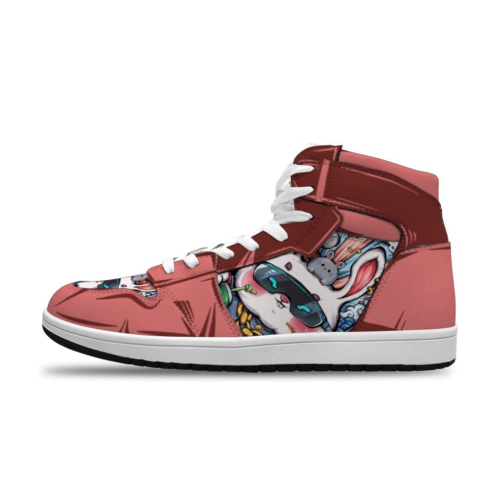 Custom Graffiti Streetwear Sneakers for Men & Women - Trendy Anime Basketball Shoes for Urban Fashion & Sports - Perfect for Casual Wear, Hip Hop Dance & Street Style