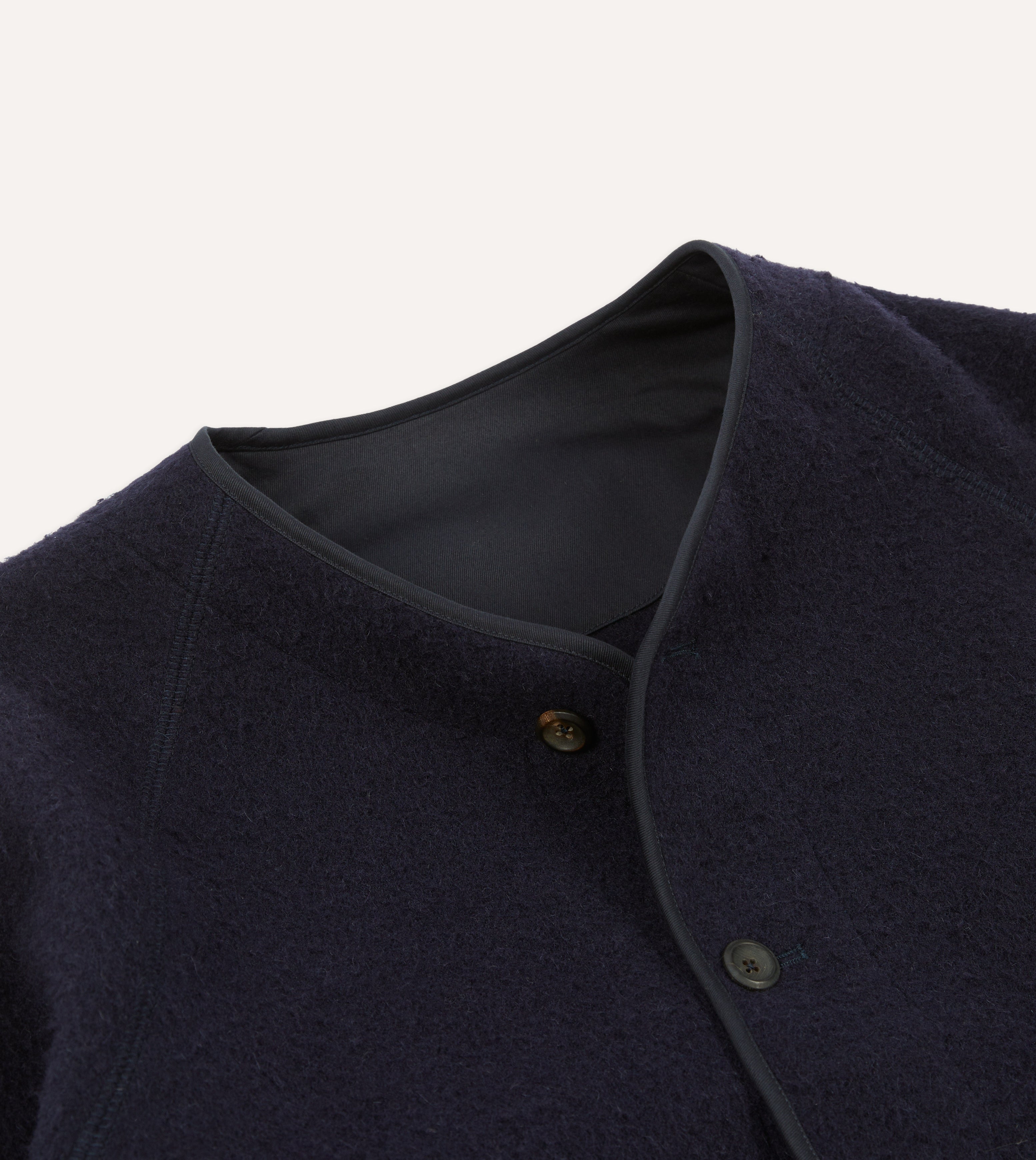 Premium Navy Blue Casentino Wool Cardigan for Men & Women - Soft & Warm Winter Pullover - Perfect for Office, Travel & Casual Outfits