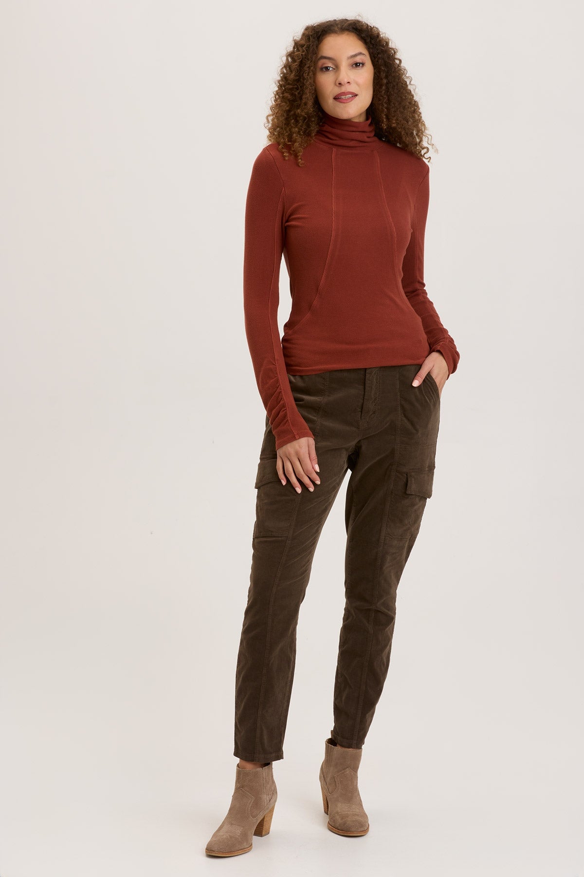 Rib Sorren Turtleneck Sweater for Women - Soft Knit Winter Warm Pullover - Perfect for Office, Casual Outfits & Cold Weather Fashion
