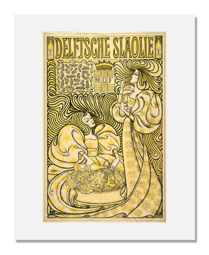 Johannes Theodorus Toorop Delftsche Slaolie (Delft Salad Oil) - Vintage Dutch Art Print for Home Decor & Art Collectors | Perfect for Living Room, Office & Gallery Wall Display