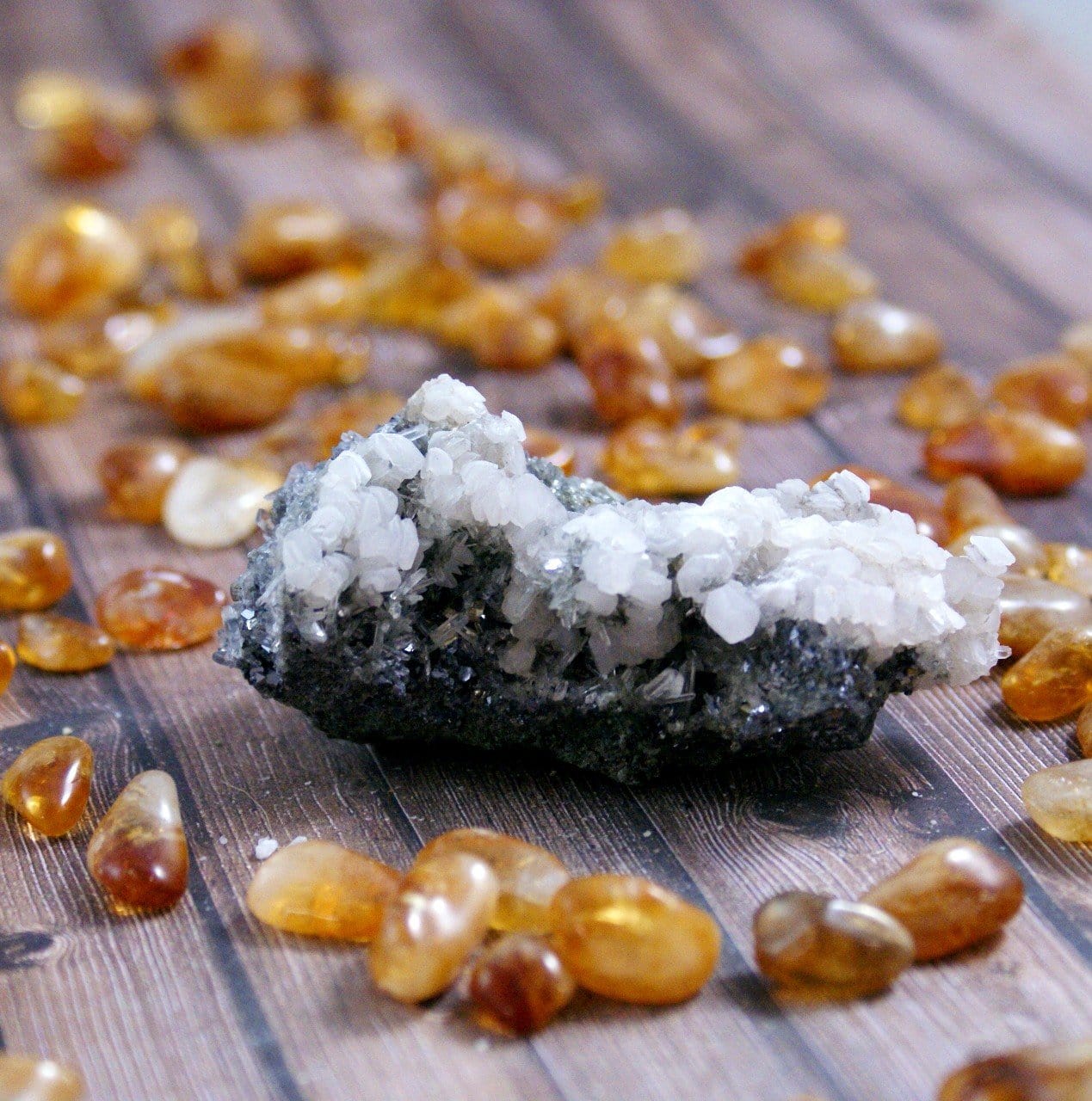 Natural Bulgarian Calcite and Galena Crystal Specimens - Healing Stones for Meditation, Energy Work & Home Decor