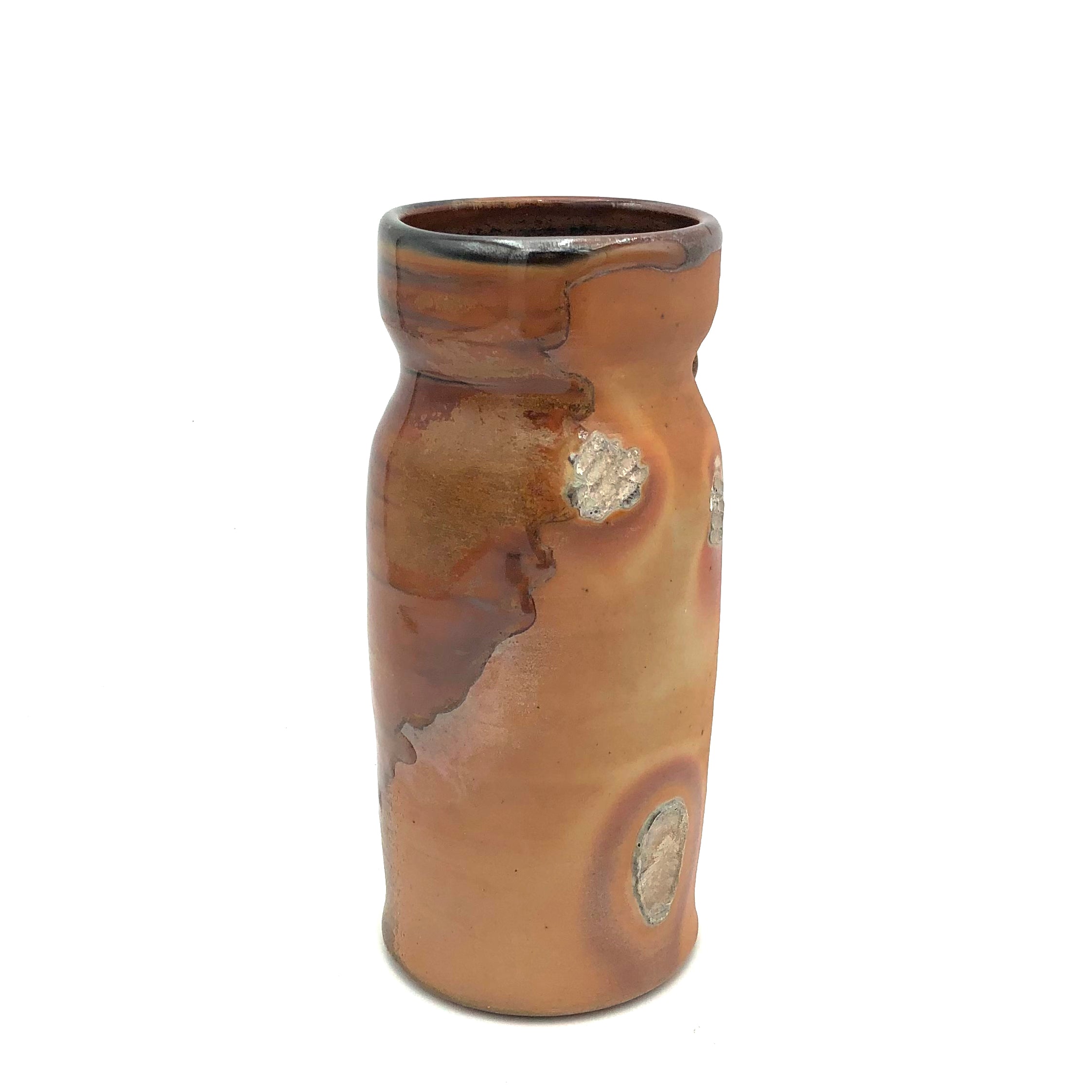Brian Horsch Wood Fired Ceramic Vase - Medium Size Handcrafted Pottery, Assorted Unique Designs - Perfect for Home Decor, Wedding Centerpieces & Gift Giving