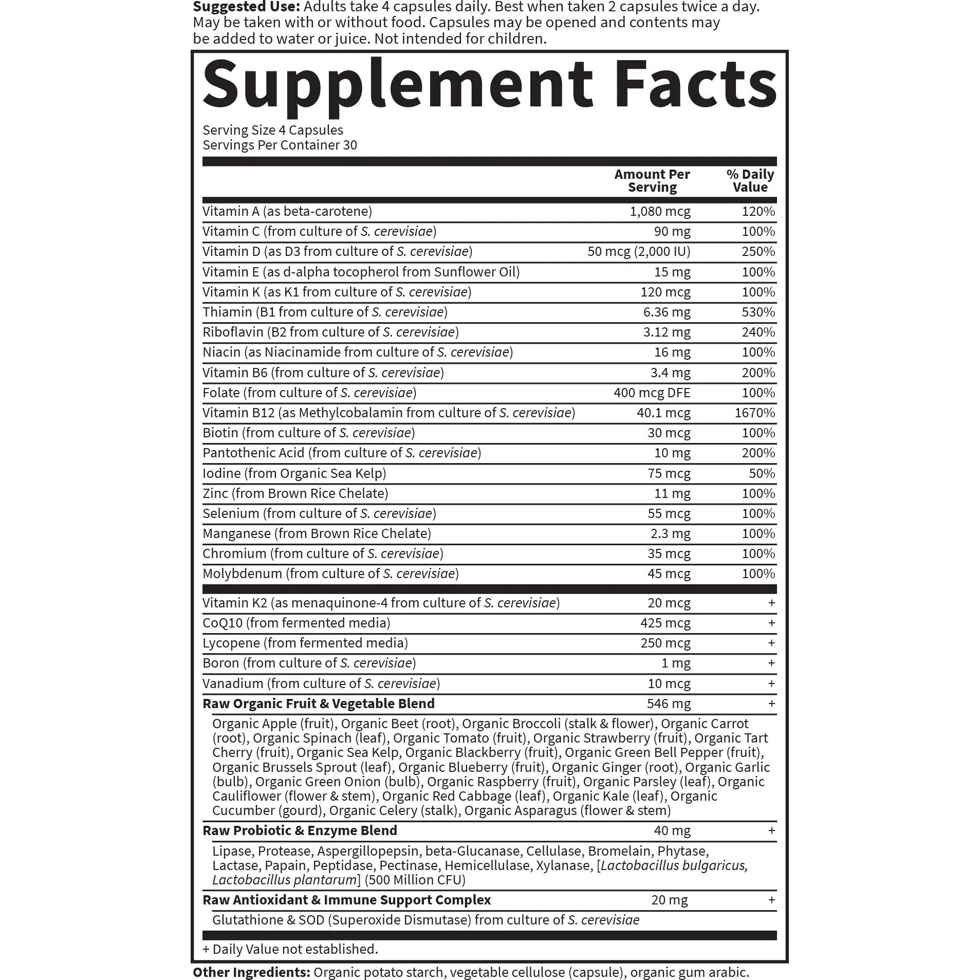 Garden of Life Vitamin Code 50 & Wiser Men Multivitamin for Men - Daily Immune Support, Energy & Prostate Health - Perfect for Active Lifestyles & Senior Wellness