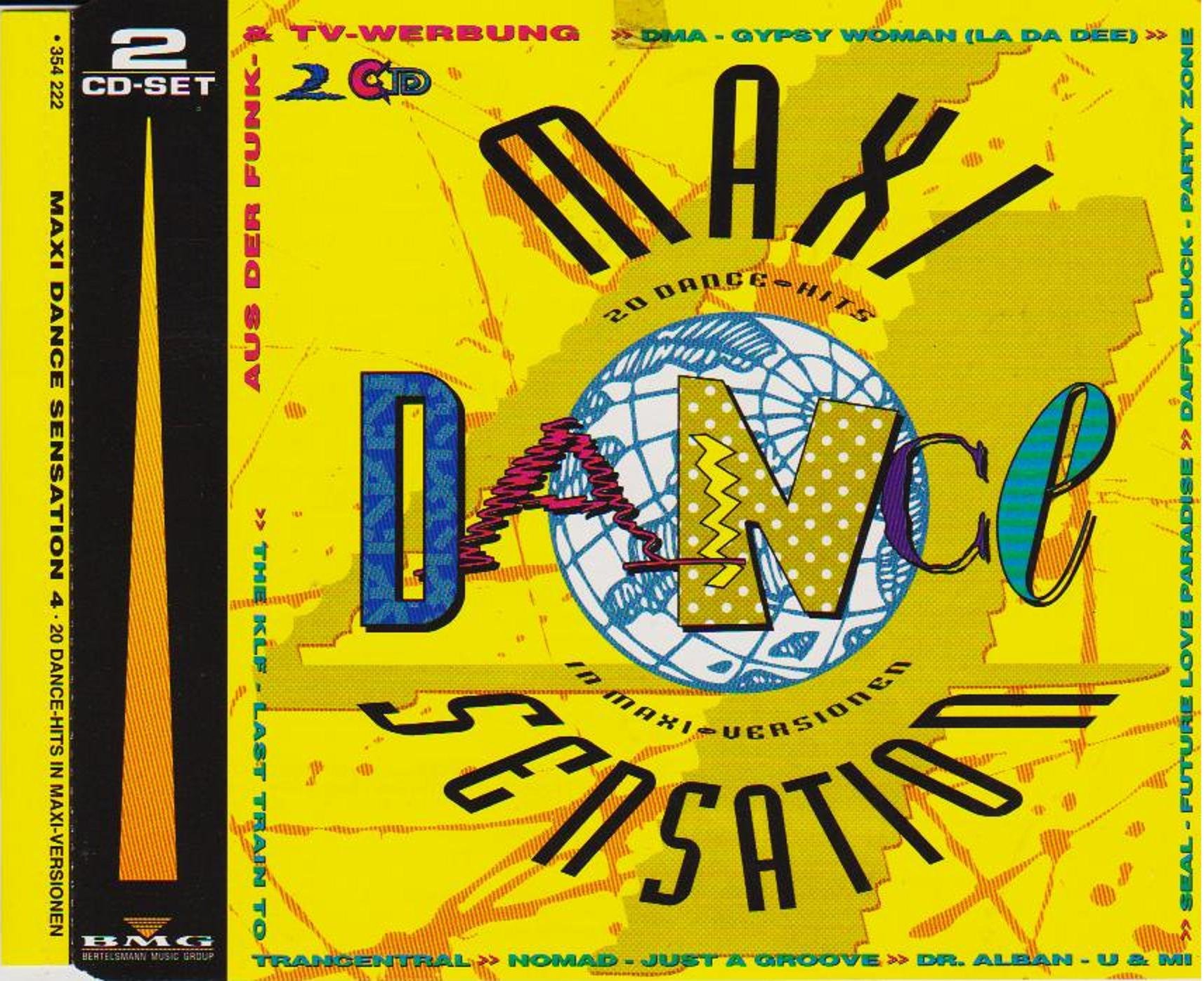 Maxi Dance Sensation 4 - Various Artists - Ariola Records - 354 222 - Best Dance Music Compilation for Parties & Workouts