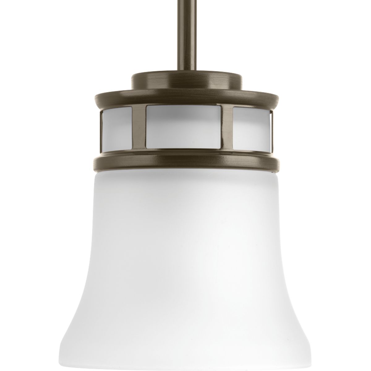 Cascadia Collection One Light Etched Glass Mini Pendant Light - Modern Ceiling Fixture for Kitchen Island, Dining Room & Bedroom Lighting