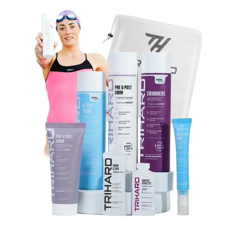 Lucy CK's Pre & Pro Swim Bundle - Swimmer Hair & Body Kit for Chlorine Protection | Ideal for Pool, Beach & Competitive Swimming