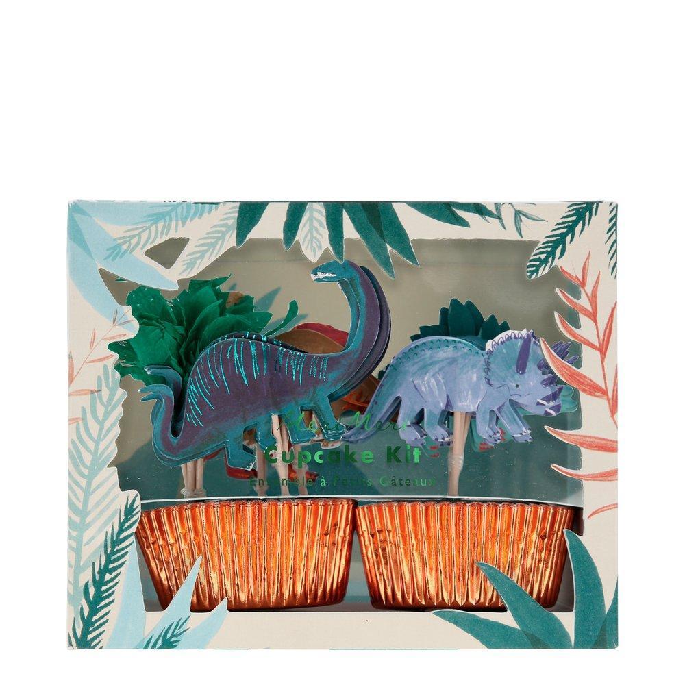 Dinosaur Kingdom Cupcake Kit - Fun DIY Baking Set for Kids Birthday Parties & Themed Events | Perfect for Dinosaur Lovers & Creative Baking