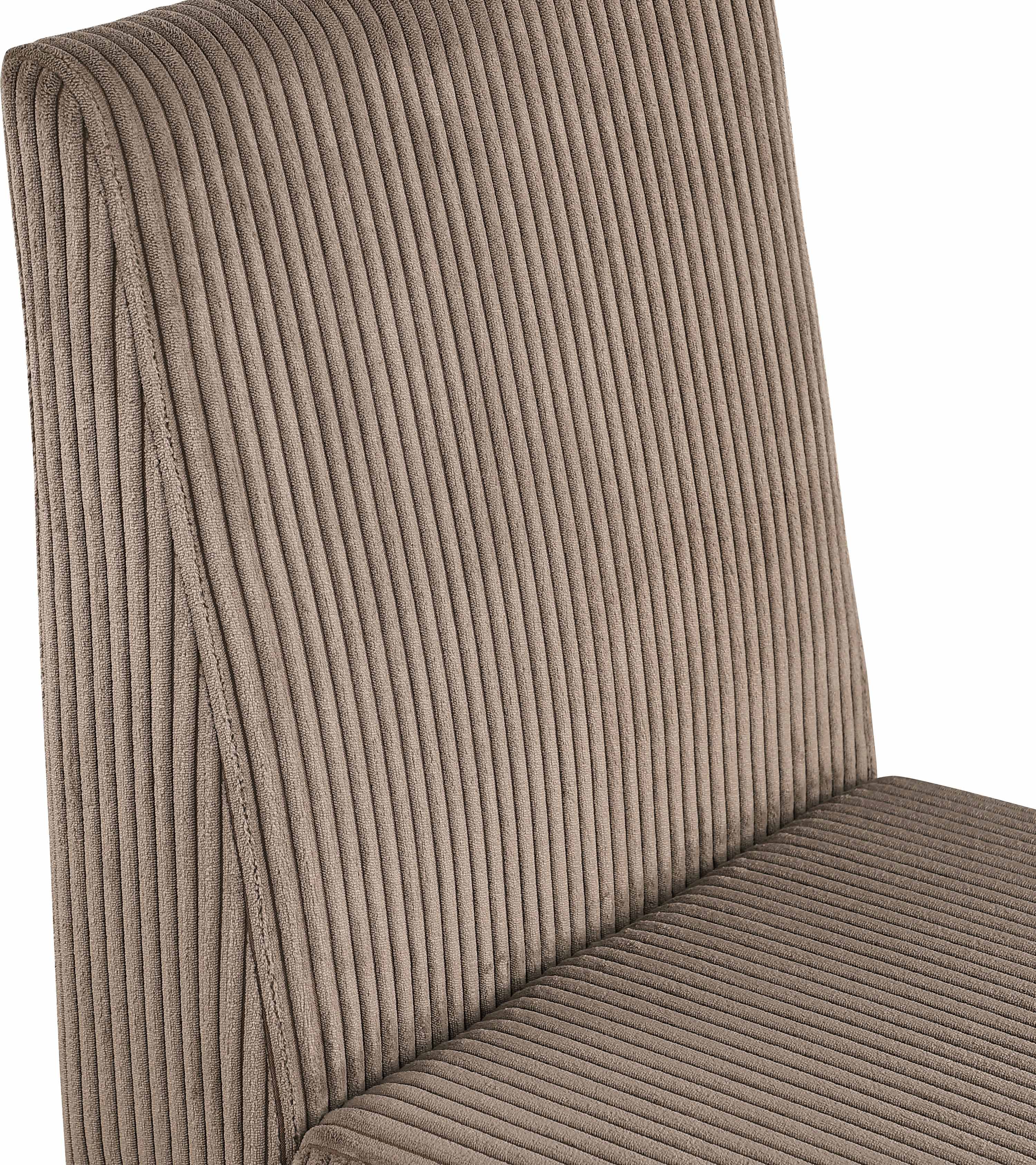 Premium Benson Microsuede Corduroy Fabric Dining Chair - Comfortable Modern Upholstered Seat for Kitchen, Dining Room & Office - Home & Commercial Use
