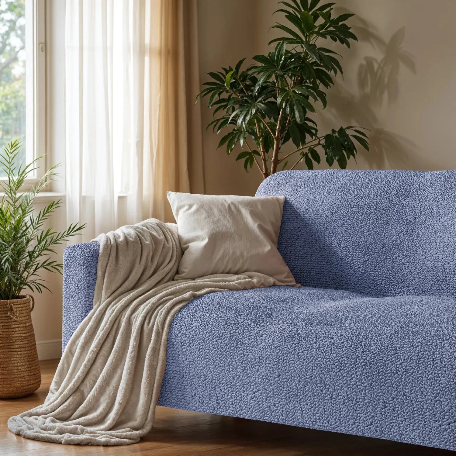2 Seater Loveseat Slipcover - Soft Microfiber Fabric - Perfect for Living Room, Bedroom & Home Decor