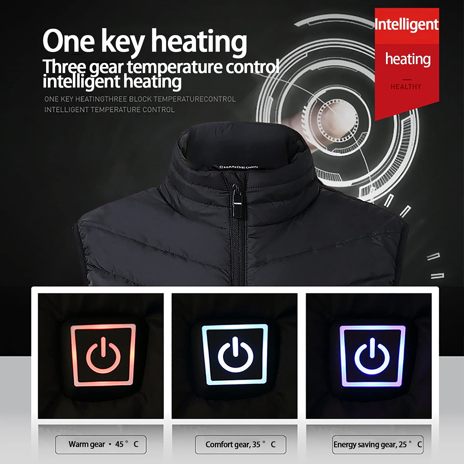 Lightweight USB Heated Vest for Women - Electric Heating Jacket with USB Charging for Outdoor Activities, Winter Sports & Cold Weather (Batteries Not Included)
