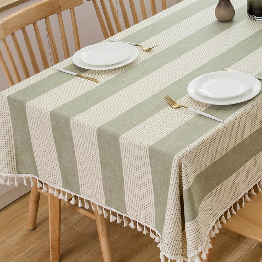 TruDelve Extra Long Cotton Tablecloth 120