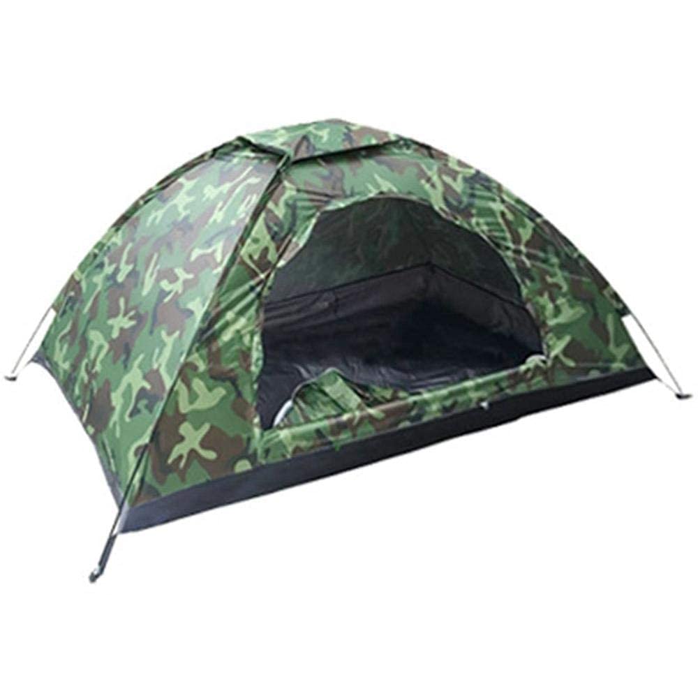 1-Person Lightweight Portable Camping Tent for Hiking, Backpacking & Outdoor Adventures - Compact & Camouflage Design for Travel, Picnics & Quick Naps