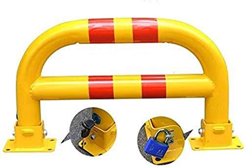 Premium Parking Lock & Barrier - Heavy Duty Parking Column, Thick Bumper Car Parking Lock for Basement & Driveway - Secure Parking Space Holder, Safety Bollard for Vehicle Protection | Perfect for Residential Driveways, Commercial Parking Lots & Garage Security