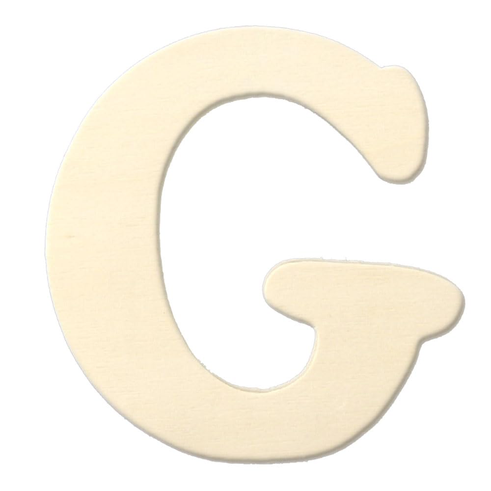The Crafts Outlet 4-in-1 Family Wood Letter Set - 4mm Thick Unfinished Plywood Letters (H) Medium Size - Perfect for DIY Home Decor, Scrapbooking, and Personalized Gift Making