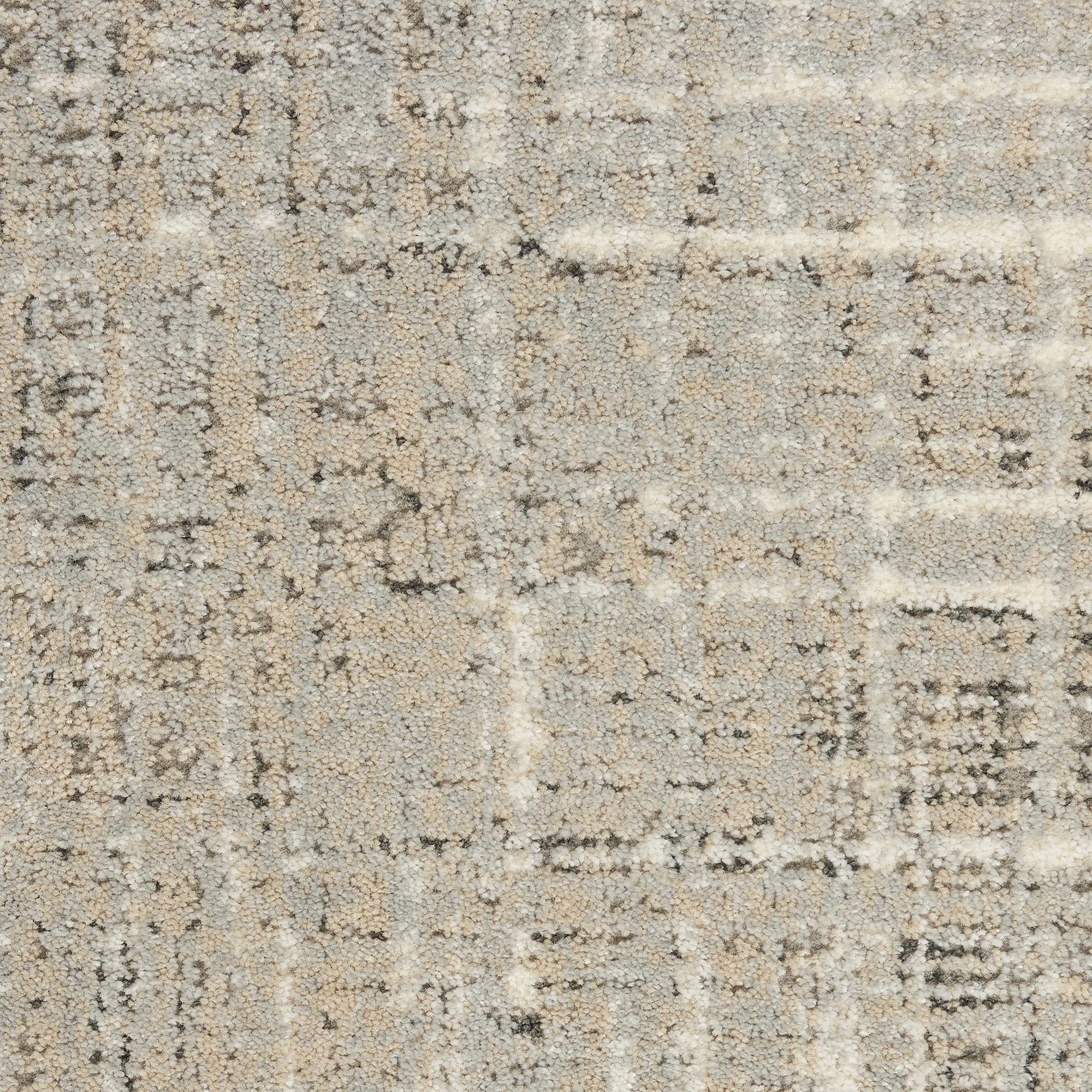 Nourison Soma Modern & Contemporary Grey/Ivory 5'3