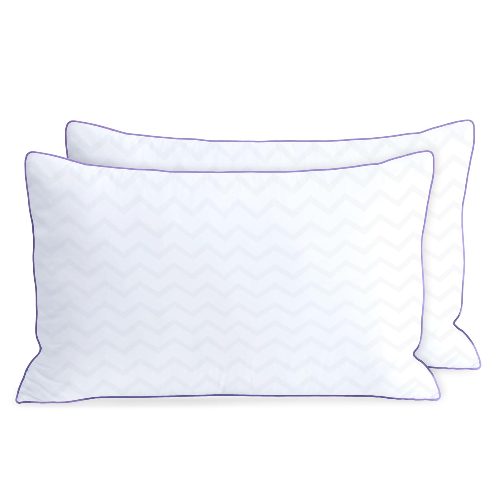 Premium Queen Size Bed Pillows Set of 2 - Hotel Collection Down Alternative Pillows for Side & Back Sleepers | Ultra Soft Microfiber Filled Pillows | Perfect for Home, Hotel & Guest Room Comfort