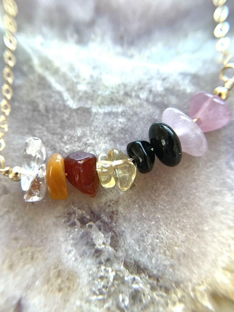 Aries Zodiac Sign Crystal Necklace - March & April Birthday Gift, Zodiac Jewelry, Healing Crystal Pendant for Women - Perfect for Daily Wear, Spiritual Healing & Astrology Gifts