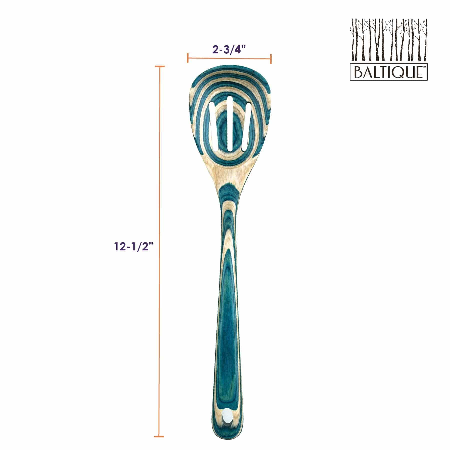 Baltique® Mykonos Collection Slotted Spoon - 12.5 Inch Stainless Steel Kitchen Utensil for Cooking, Serving & Straining Pasta, Vegetables & Soup | Perfect for Home Chefs & Professional Kitchens