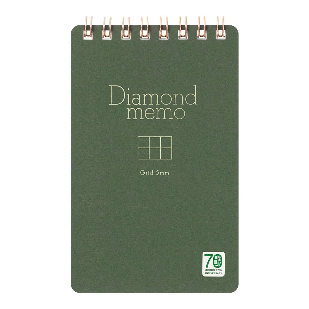 Limited Edition Diamond Memo Pad - Midori 70th Anniversary Special Color Collection | Premium Japanese Stationery for Journaling, Note Taking & Gift Giving