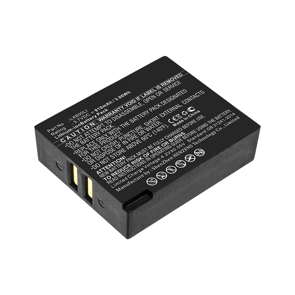 Synergy Digital Wireless Headset Batteries - 4-Pack Li-ion 3.7V 810mAh Replacement for Eartec HUB & LX600LI Headsets | Perfect for Conference Calls, Office Use & Long Work Shifts