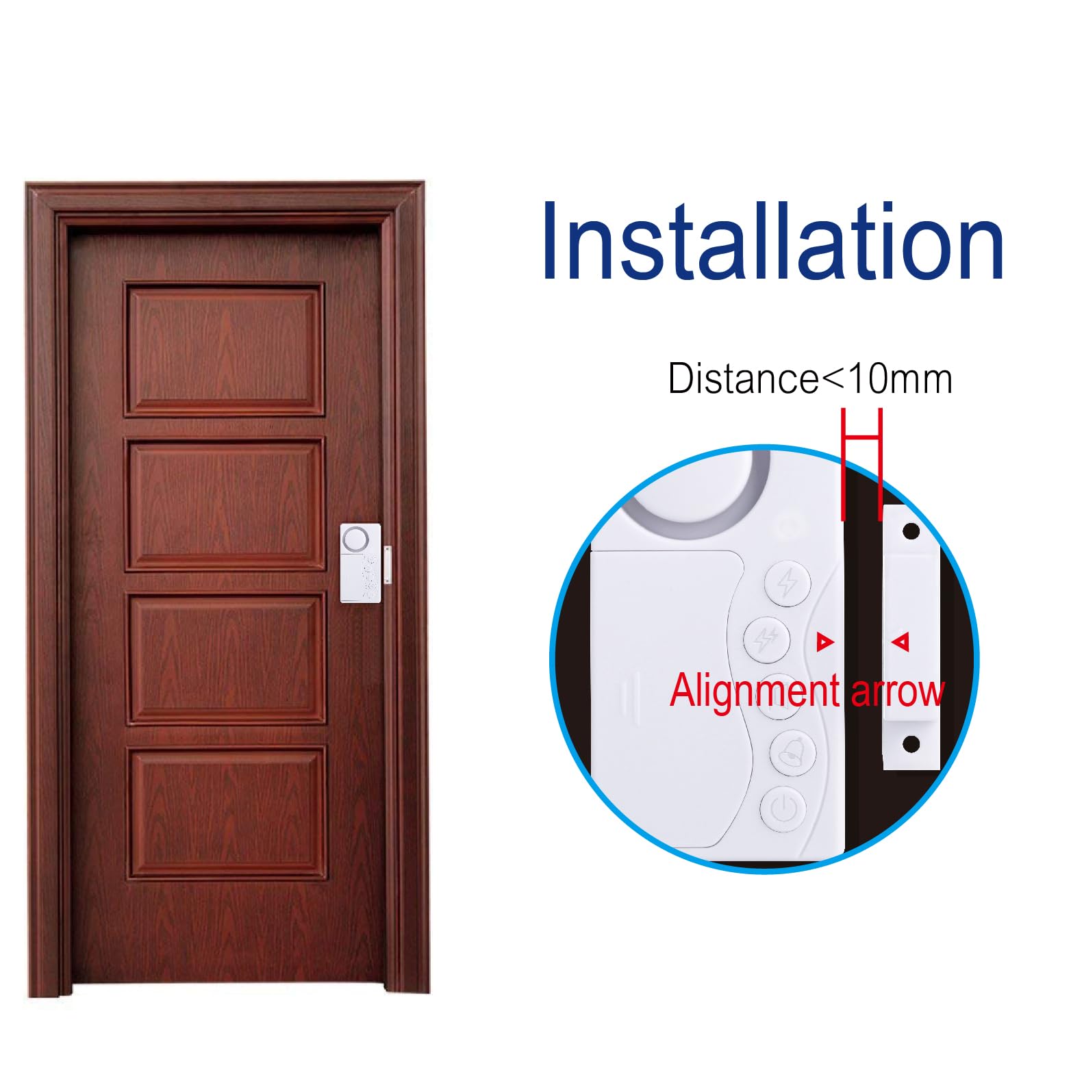 Freezer Door Alarm with Delay - Home Security & Child Safety Sensor for Fridge, Garage & Windows | Dementia & Alzheimer Care Alert | Prevent Accidental Opening & Unauthorized Entry | Ideal for Kitchens, Basements & Elderly Homes