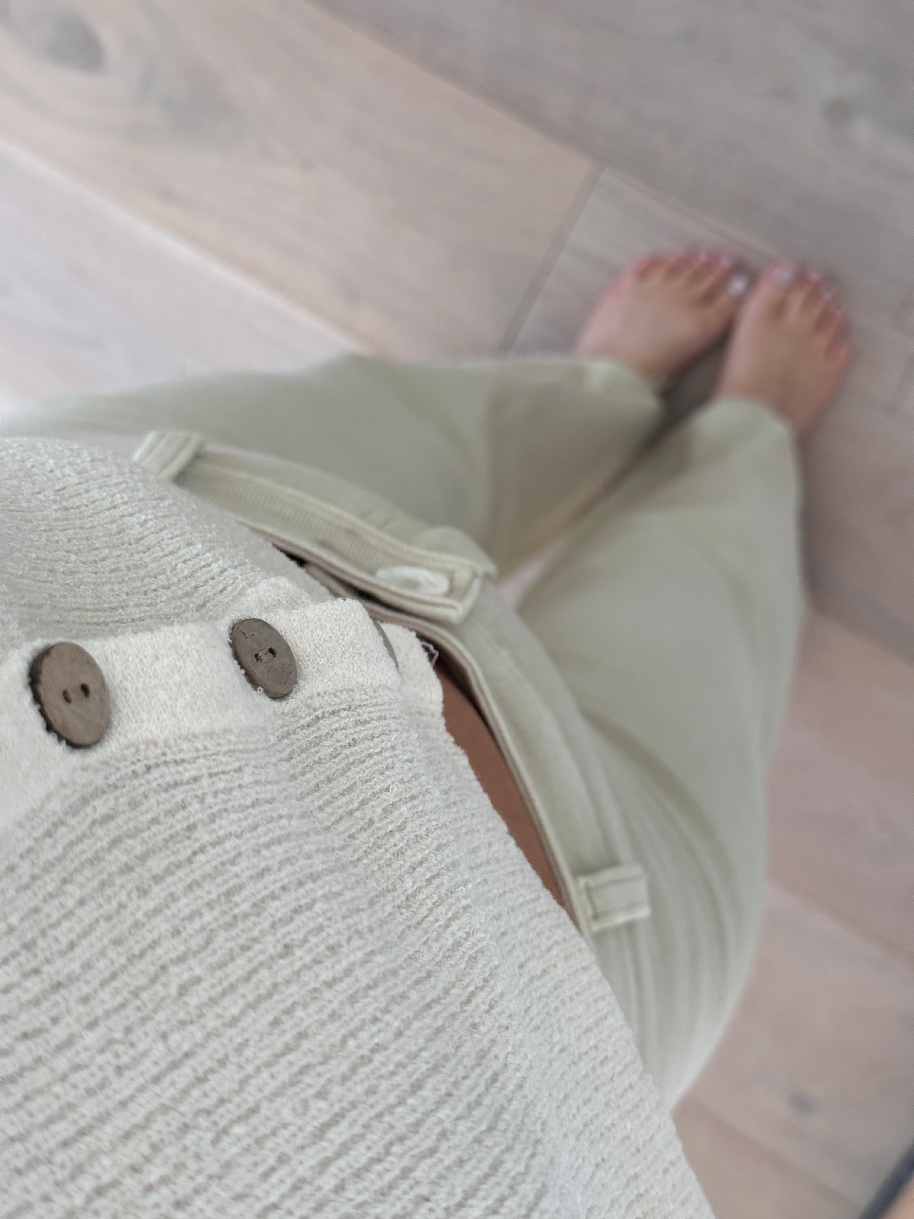 Corin Straight Wide Leg Denim Pants for Women - High Waisted Beige Jeans, Comfortable Stretch Fabric, Casual & Office Wear