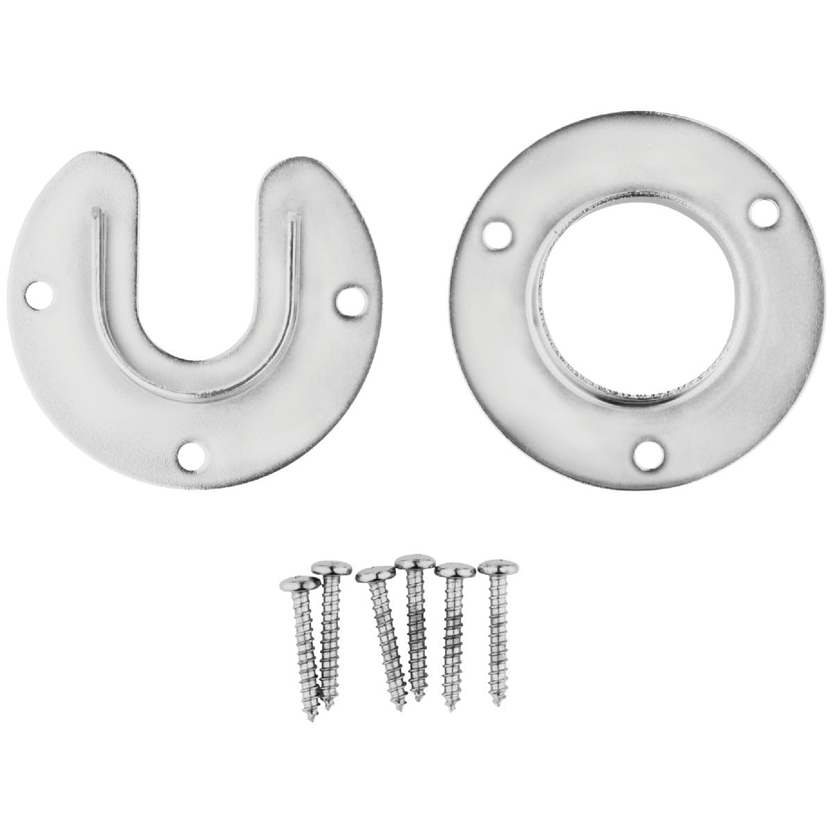 National Hardware S822-080 Chrome Plated Flange Set Closet Hd - Durable Bathroom Hardware for Toilet Tank Installation & Plumbing Repairs