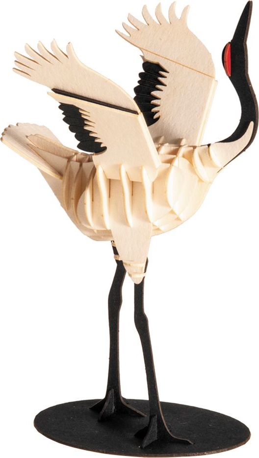 3D Paper Model Whooping Crane Kit - DIY Origami Bird Craft for Kids & Adults - Perfect for Home Decor, School Projects, and Gifts